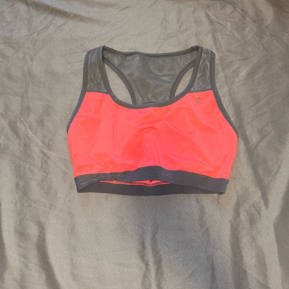 Danskin Now Coral and Charcoal Sports Bra